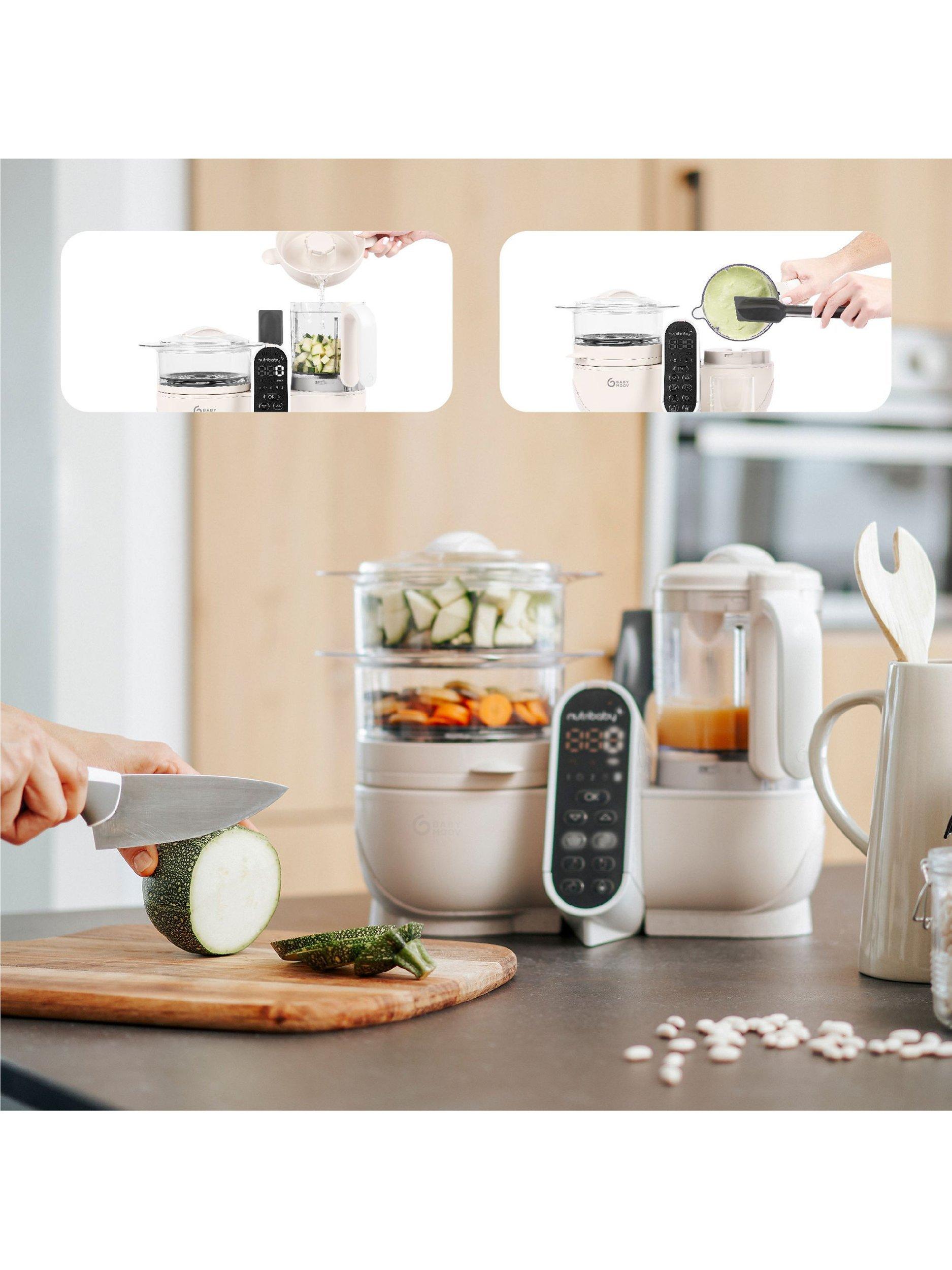 Babymoov Nutribaby+ 6 في 1 صانعة طعام أطفال (علامة تجارية بريطانية)
