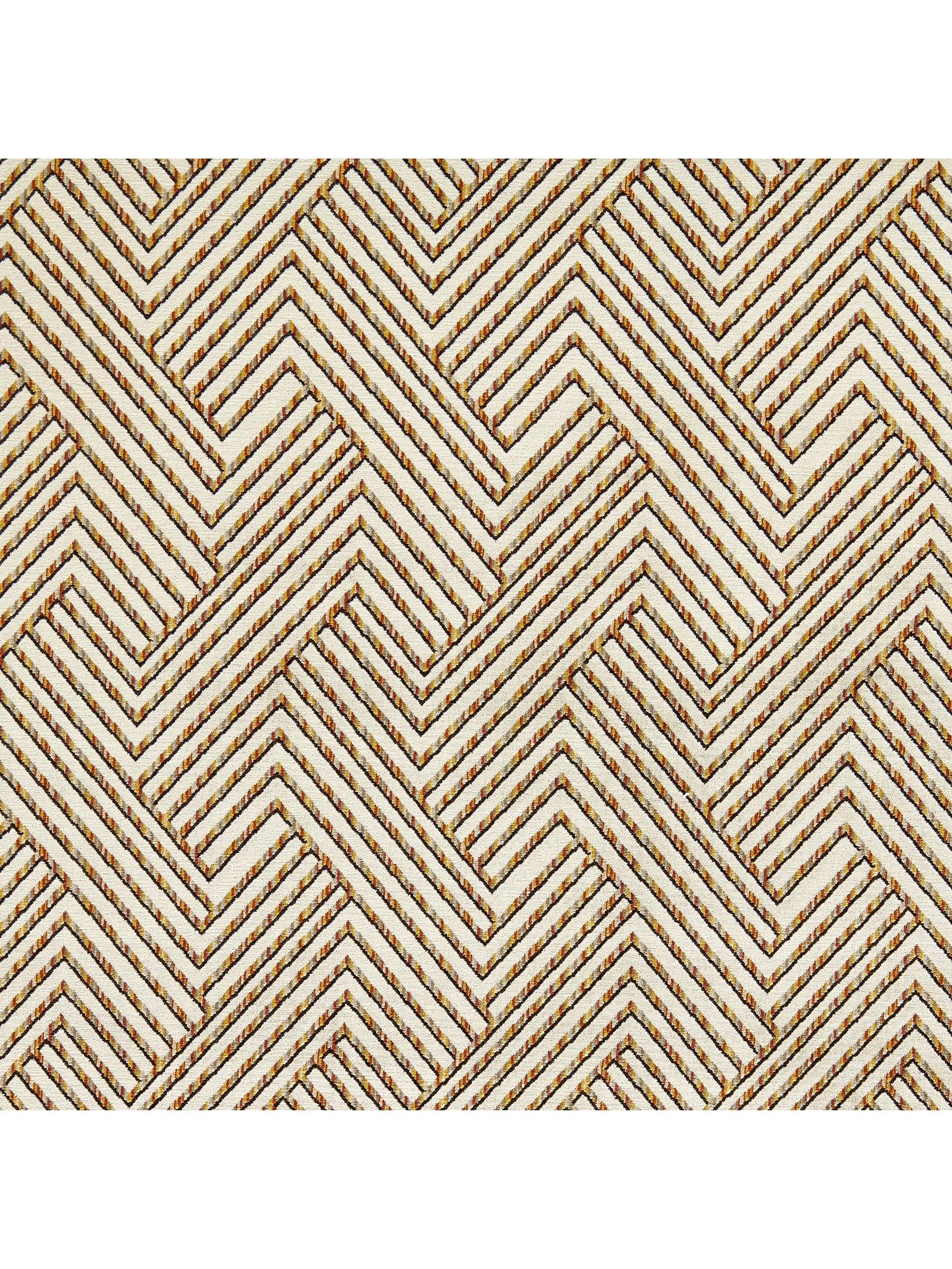 Clarke & Clarke Grassetto geometric velvet furnishing fabric, UK version
