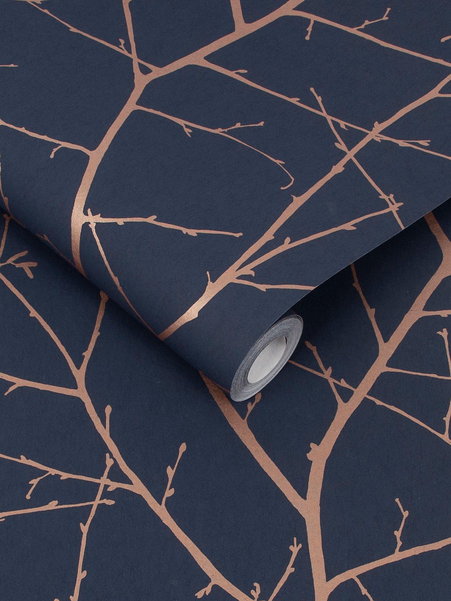 Graham & Brown Boreas Breathe wallpaper blue 10m roll (British brand)