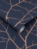 Graham & Brown Boreas Breathe wallpaper blue 10m roll (British brand)