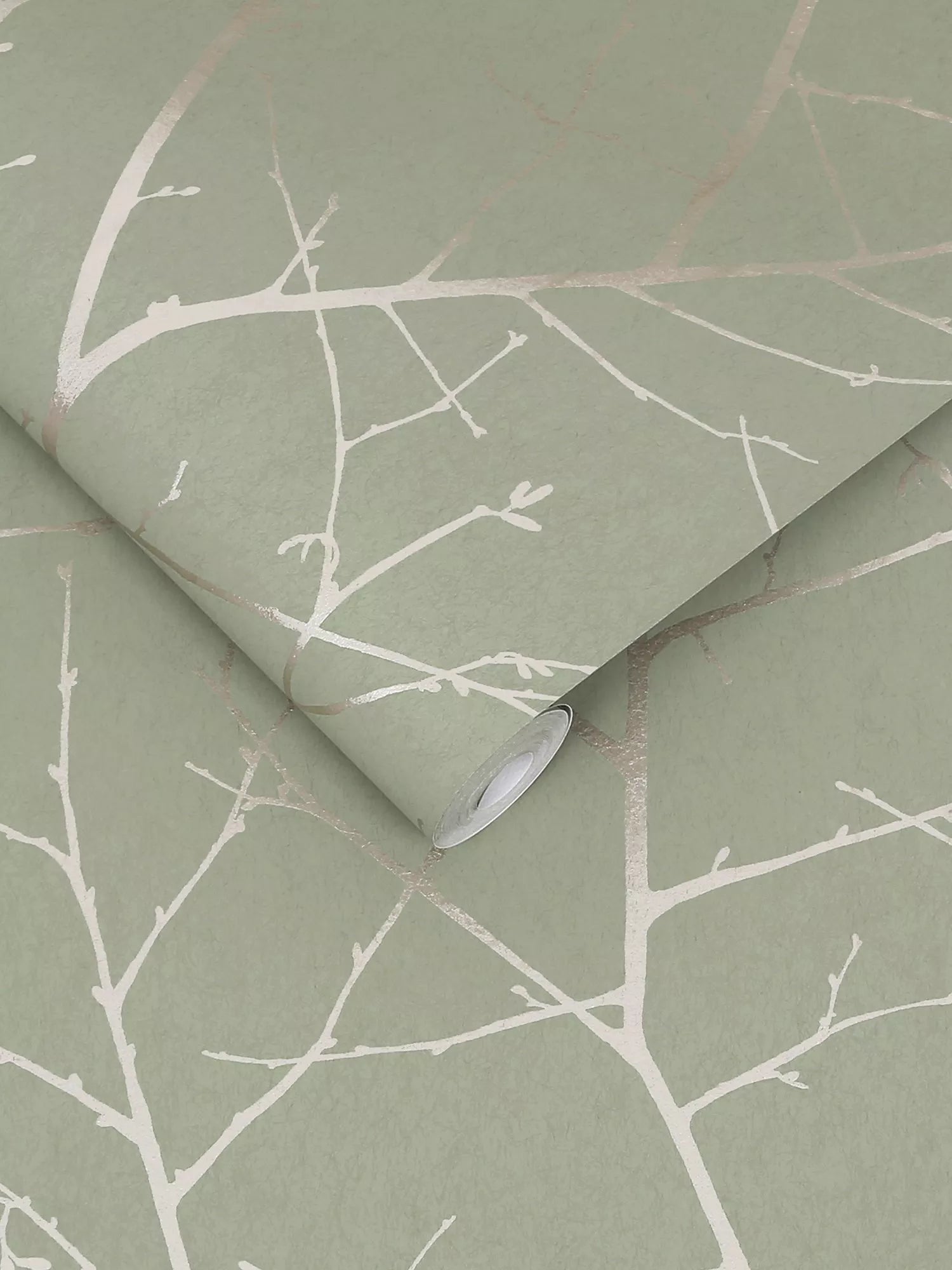 Graham & Brown Boreas Sage wallpaper, imported from the UK