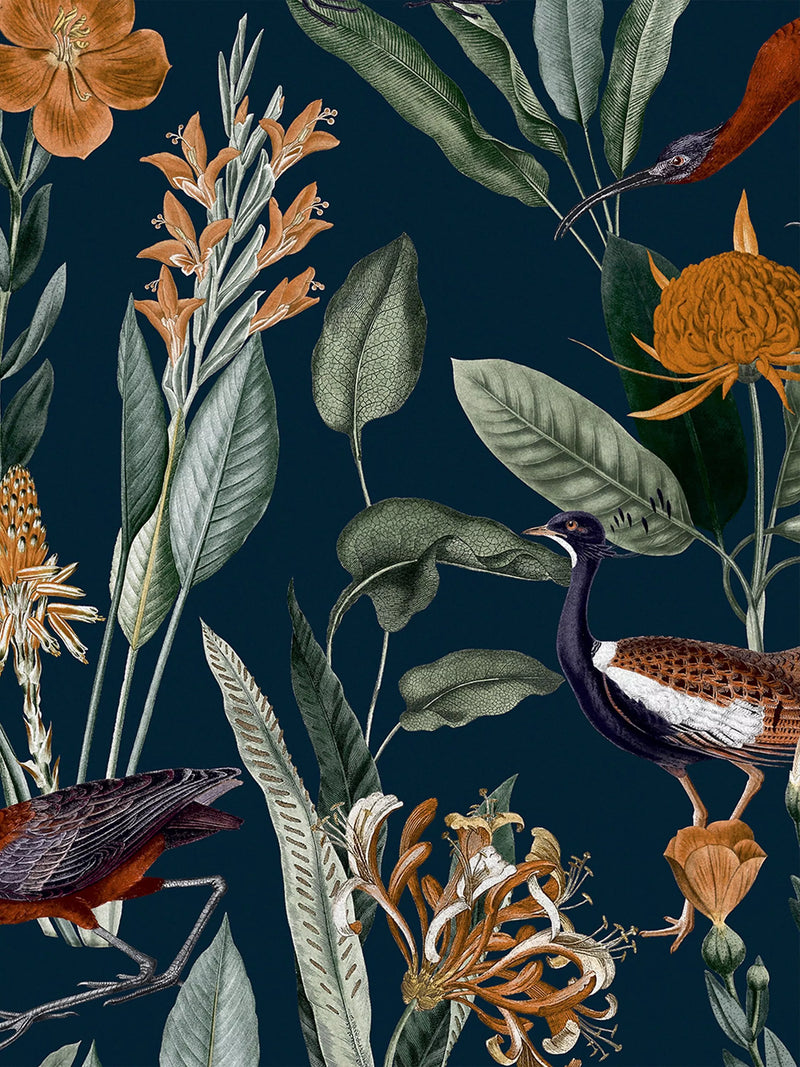 Graham & Brown Glasshouse Day Wallpaper, White/Multi, 10m x 52cm