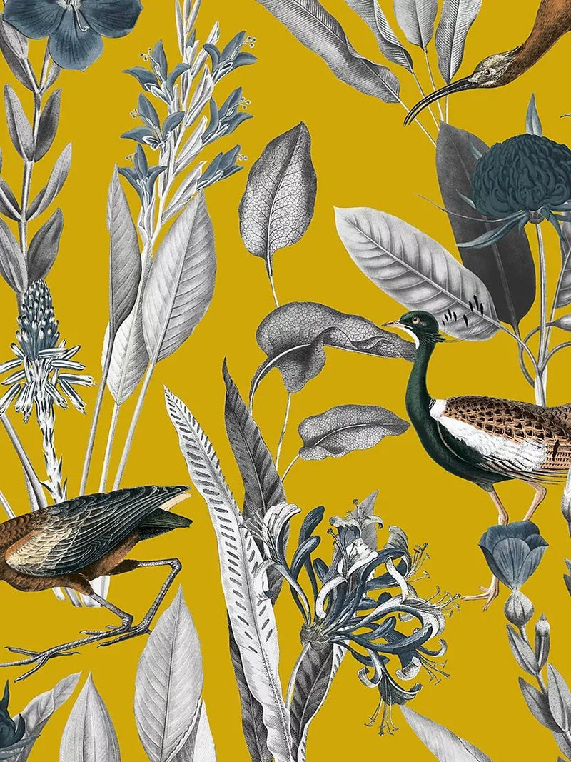 Graham & Brown Glasshouse Day Wallpaper, White/Multi, 10m x 52cm