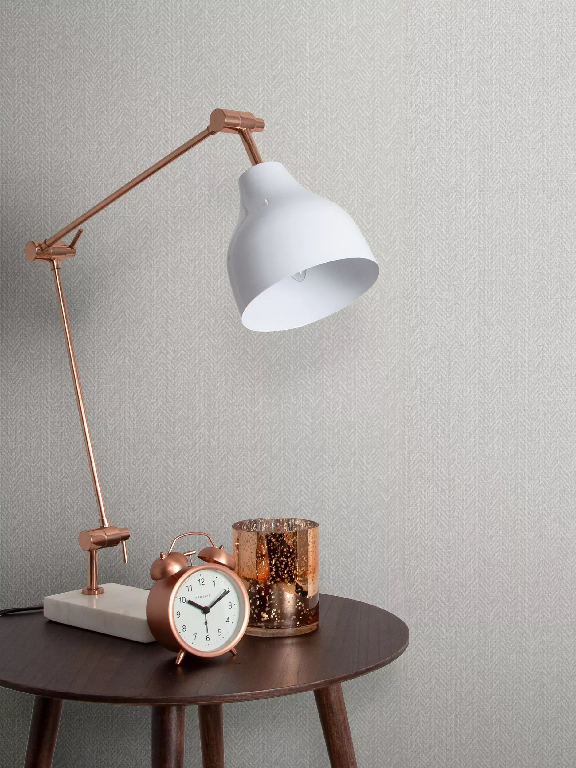 Graham & Brown herringbone texture wallpaper in Ecru, UK version