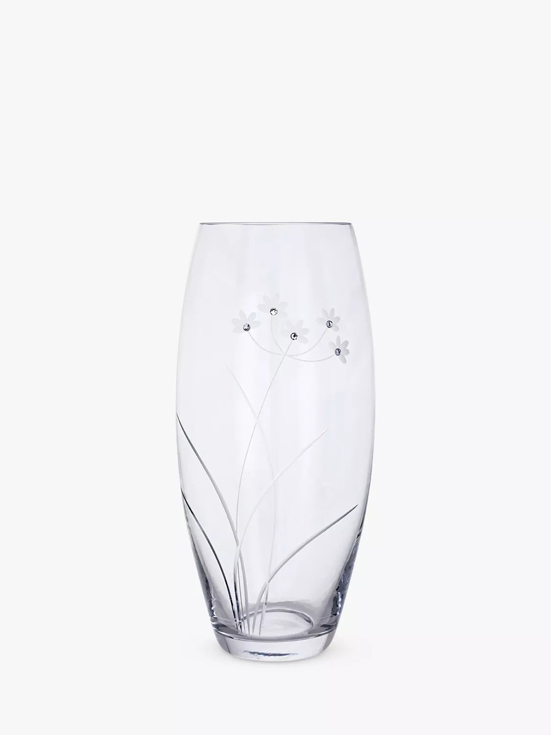 Dartington Crystal glass vase Glitz Lily H30cm, imported from the UK