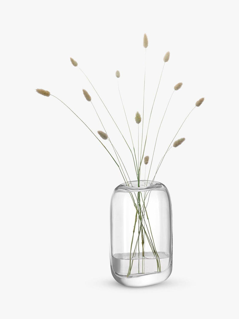 LSA International glass vase clear H24cm, UK version