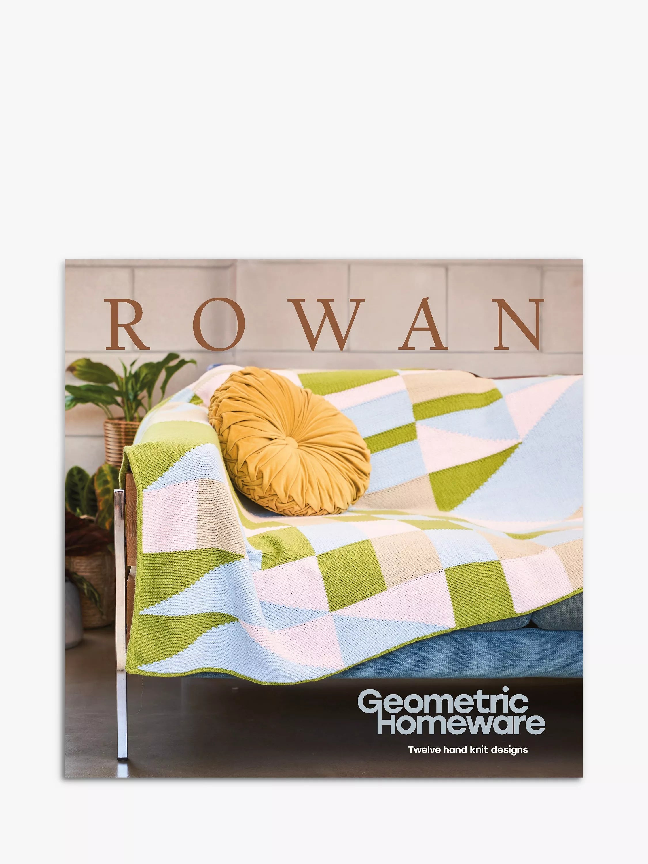 Rowan Geometric Homeware Knitting Pattern Book 74 pages, imported from the UK