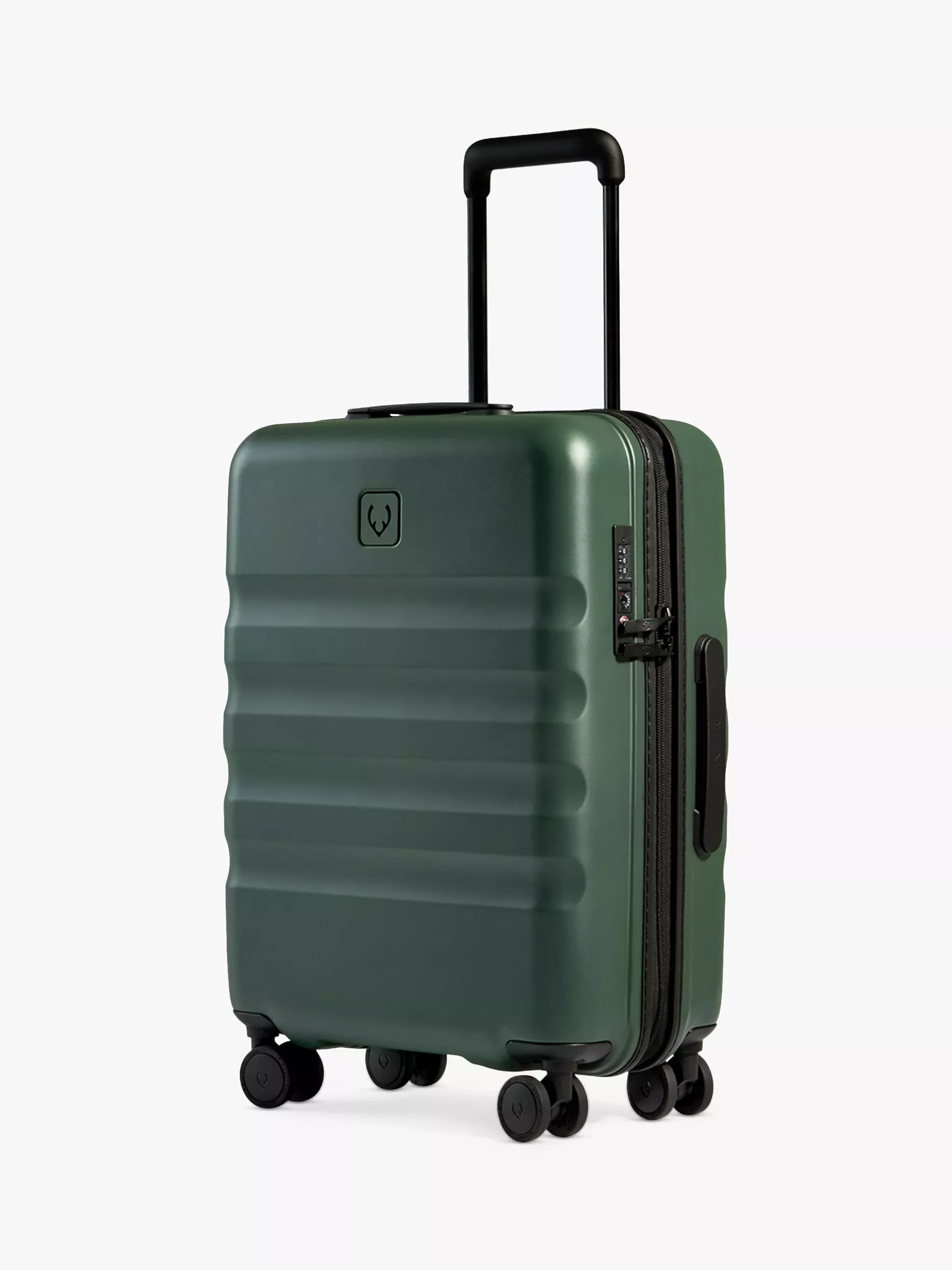 Antler Icon Stripe 4-Wheel 55cm Cabin Case, Antler Green