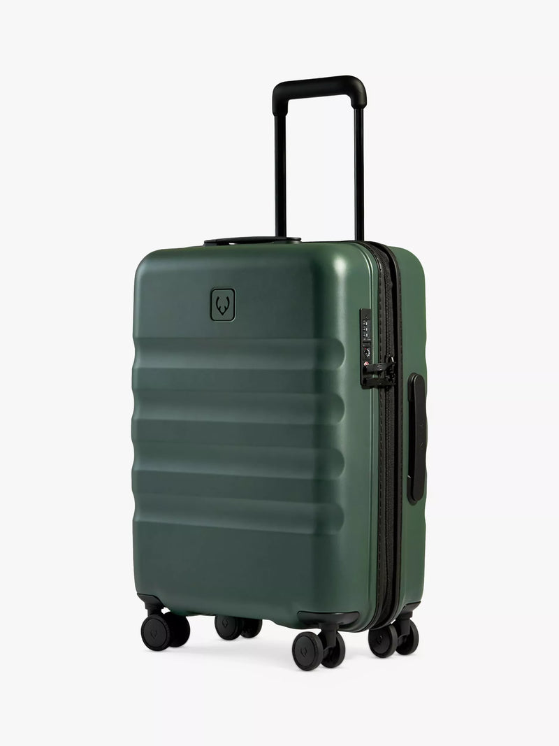 Antler Icon Stripe 4-Wheel 55cm Cabin Case, Antler Green