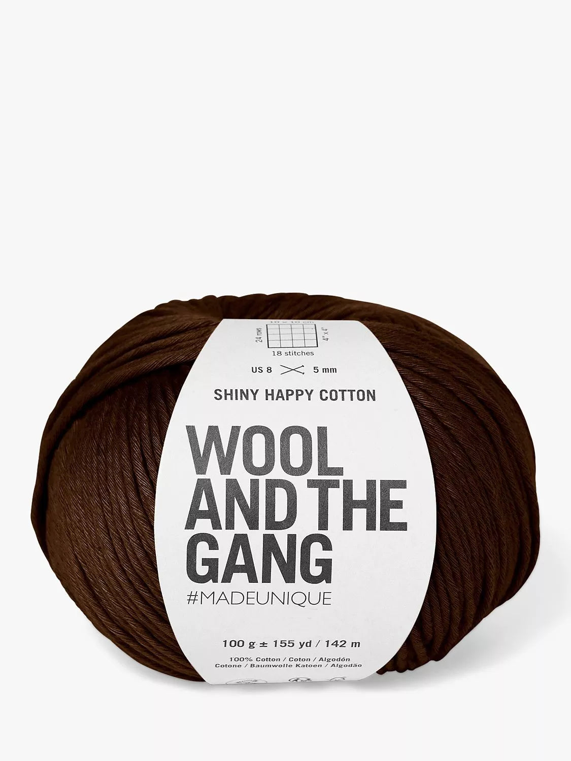 Wool And The Gang Shiny Happy Cotton Knitting and Crochet Yarn 100g