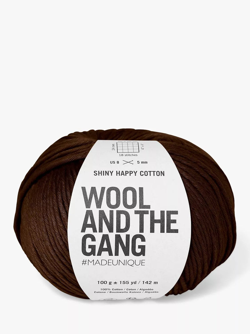 Wool And The Gang Shiny Happy Cotton Knitting and Crochet Yarn 100g