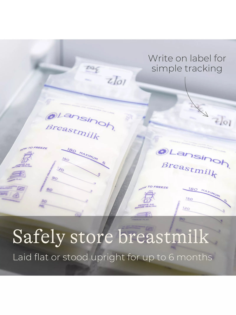 Lansinoh breastmilk storage bags pack of 50, UK version