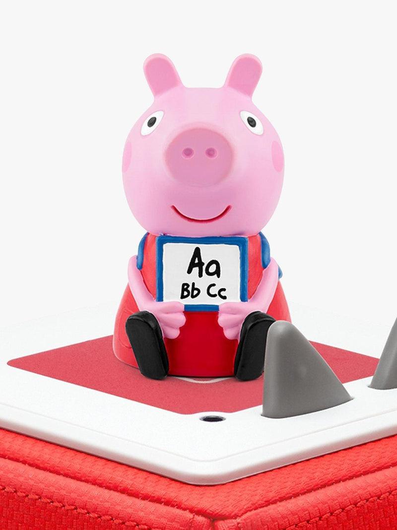 tonies learn with Peppa Pig character audio toy (British brand)