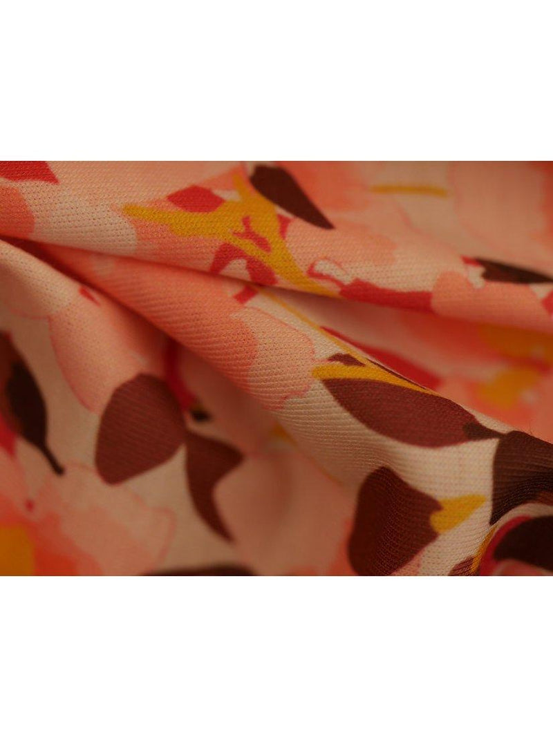 Montreux Fabrics pastel flowers jersey fabric pink 150cm, imported from the UK