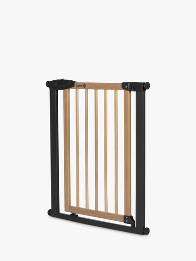 Barrière de sécurité Safety 1st Simply Close en bois et métal Graphite Naturel