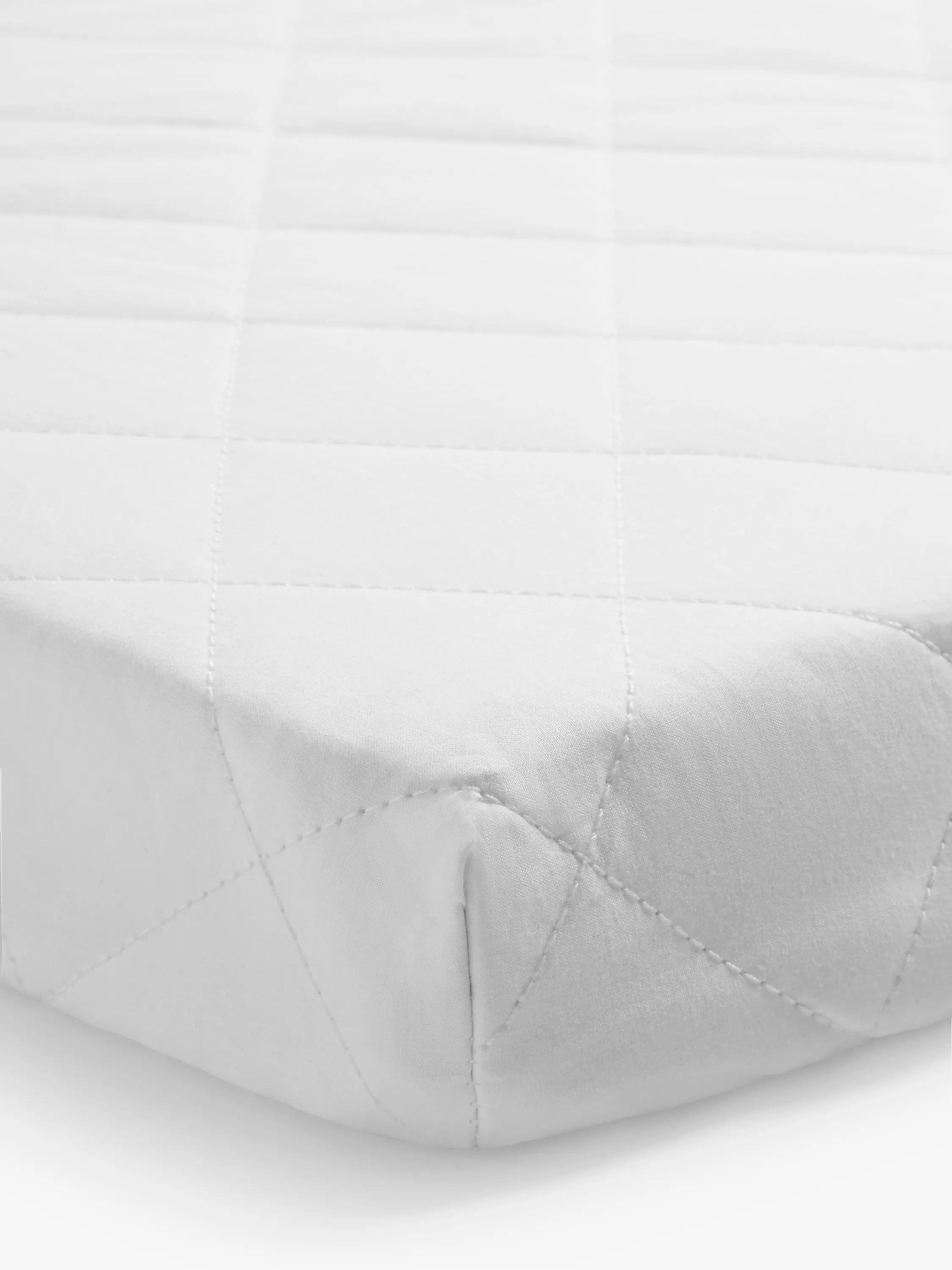 John Lewis white cotton mattress protector for Moses basket, UK version