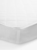 John Lewis pure cotton cotbed mattress protector white, UK version