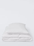 John Lewis Toddler Soft Touch Washable Duvet & Pillow Set, 4 Tog, White, Cotbed