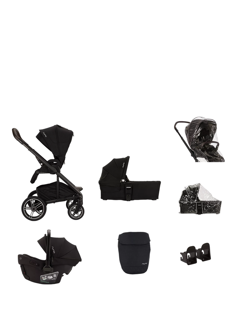 Nuna MIXX Next Stroller, Carrycot and PIPA Urbn Car Seat Travel Bundle