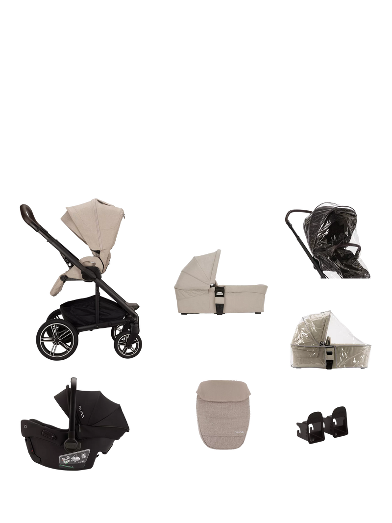 Nuna MIXX Next Stroller, Carrycot and PIPA Urbn Car Seat Travel Bundle