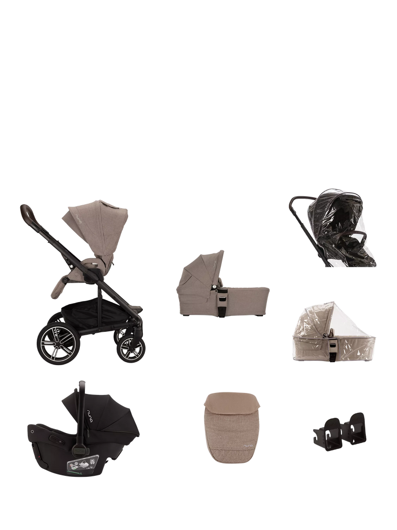Nuna MIXX Next Stroller, Carrycot and PIPA Urbn Car Seat Travel Bundle