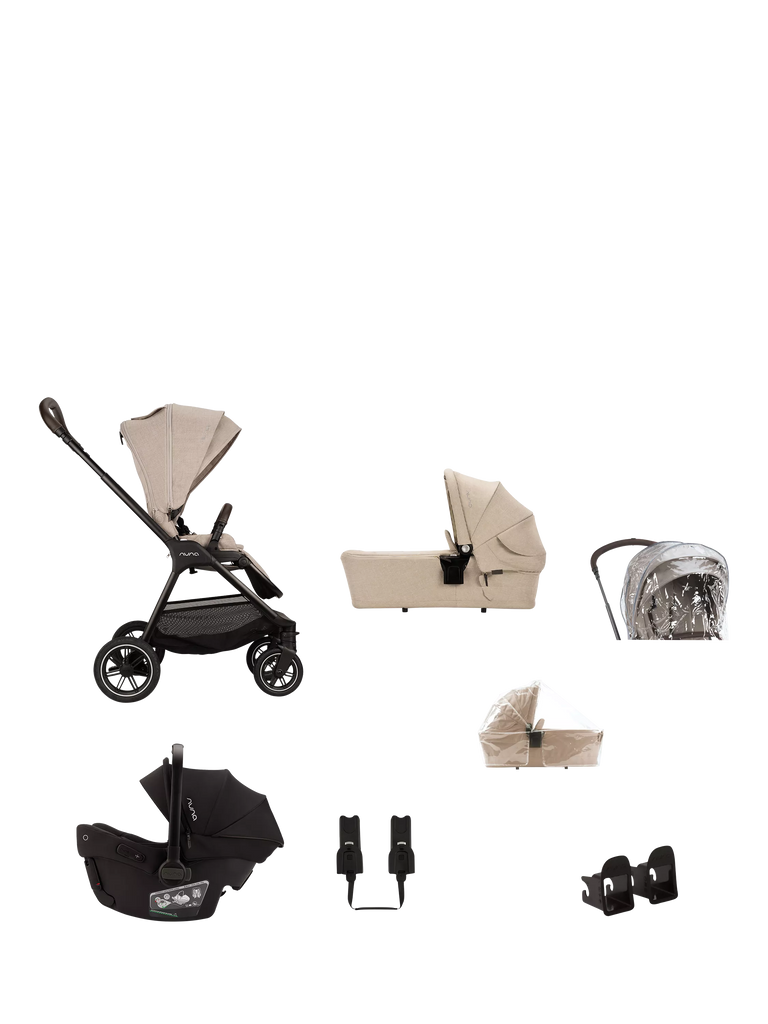 Nuna Triv Next Pushchair, LYTL Carrycot & Pipa Urbn Car Seat Travel Bundle