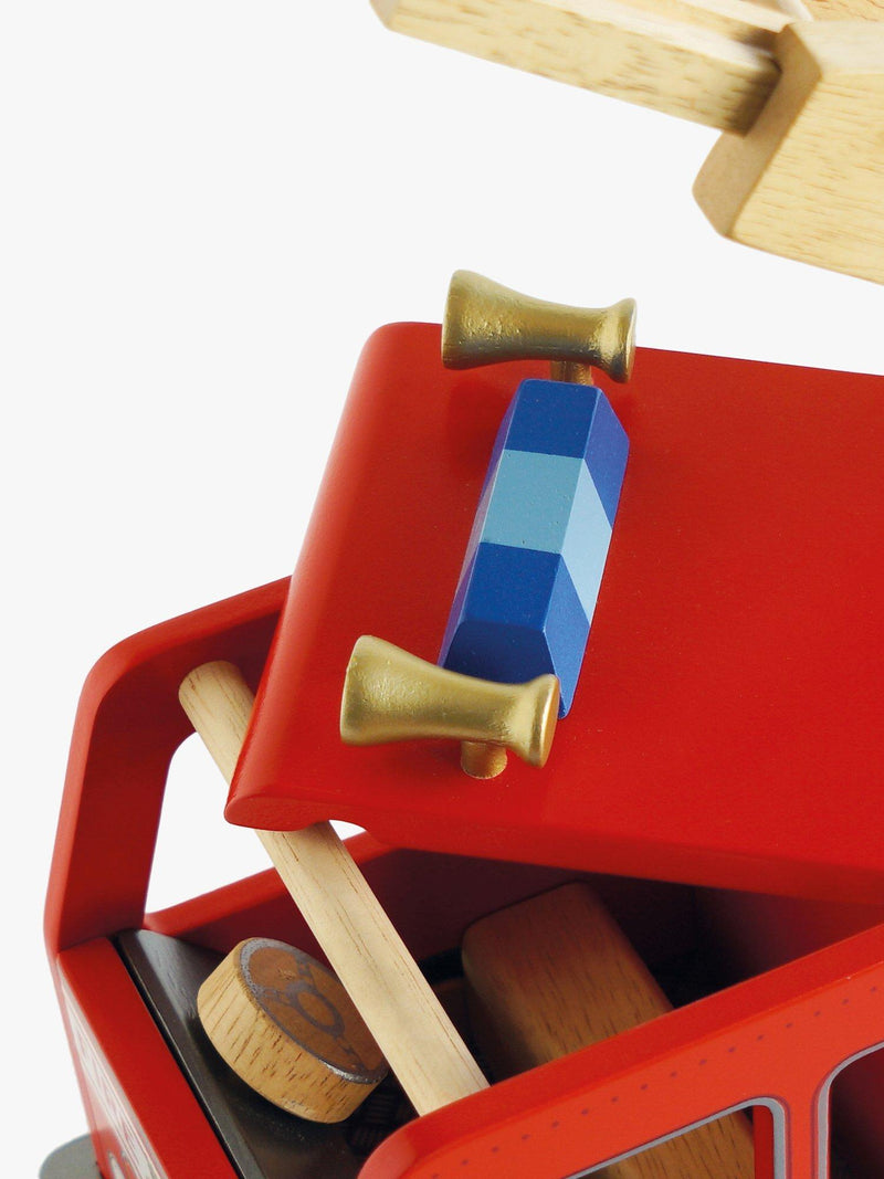Le Toy Van retro-style wooden fire engine, UK version