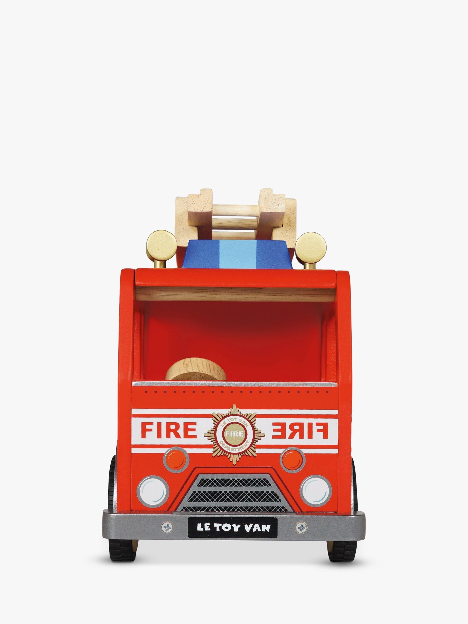 Le Toy Van retro-style wooden fire engine, UK version