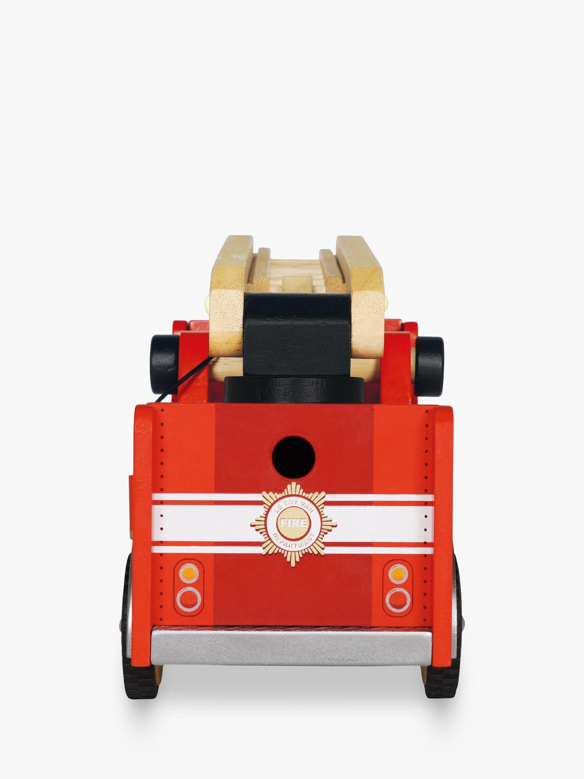 Le Toy Van retro-style wooden fire engine, UK version