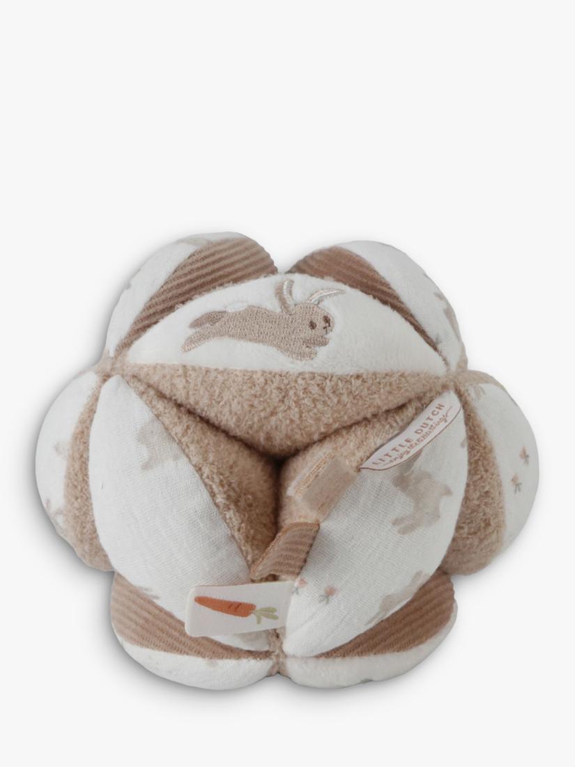 Soft Baby Bunny Clutch Ball with Built-in Rattle