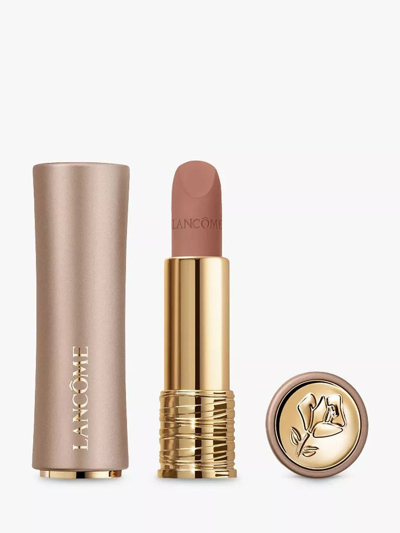 Lancôme soft blurred matte lipstick rose gold packaging , UK version
