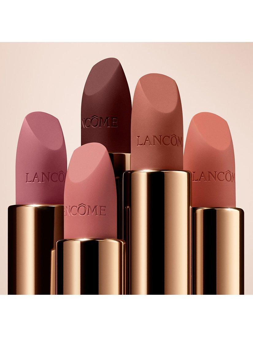 Lancôme soft blurred matte lipstick rose gold packaging , UK version