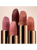 Lancôme soft blurred matte lipstick rose gold packaging , UK version