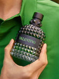 Valentino men's body spray with bergamot and coffee fragrance (British brand)