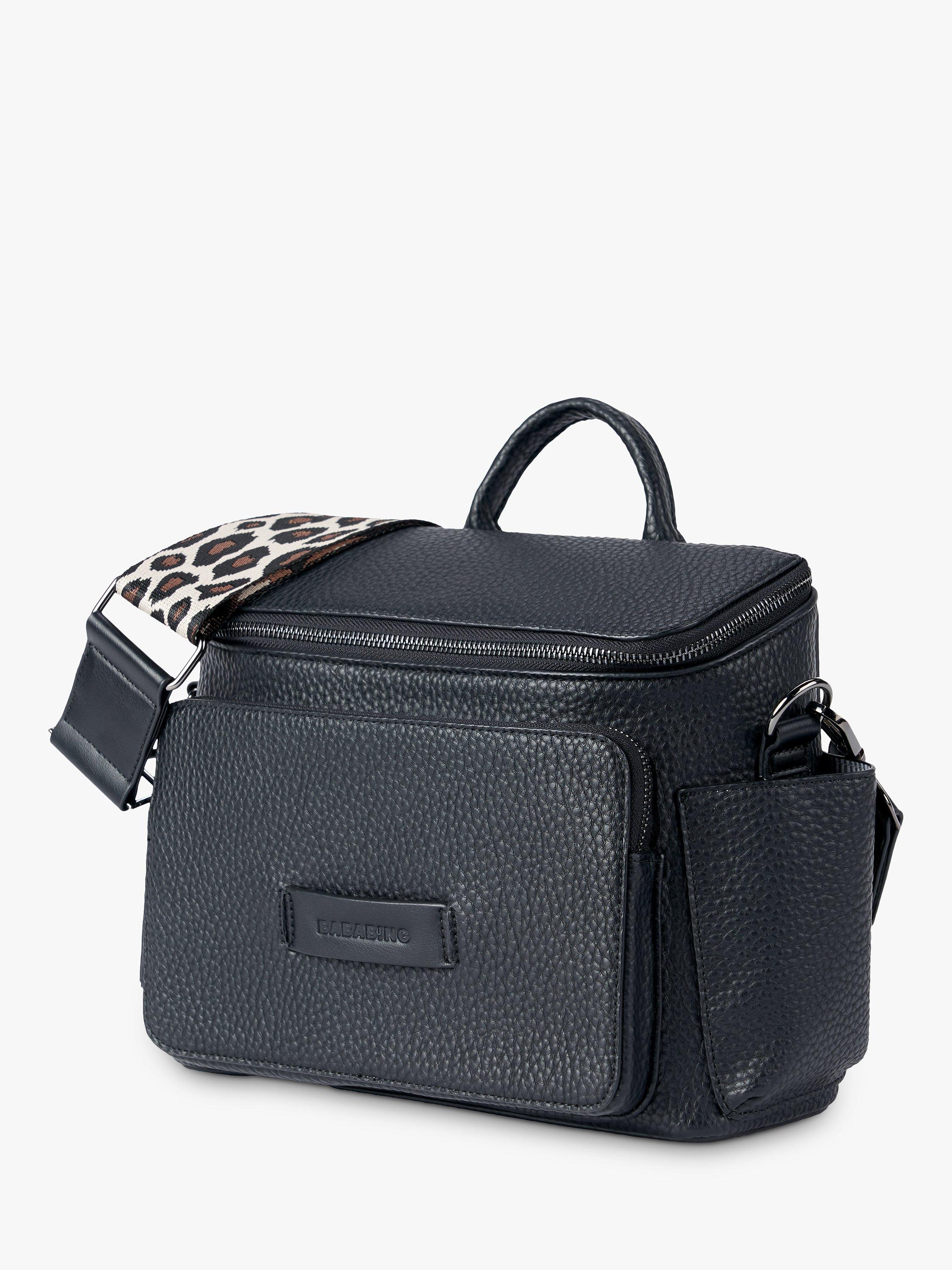 BabaBing Isla Vegan Leather Changing Bag Black - British product