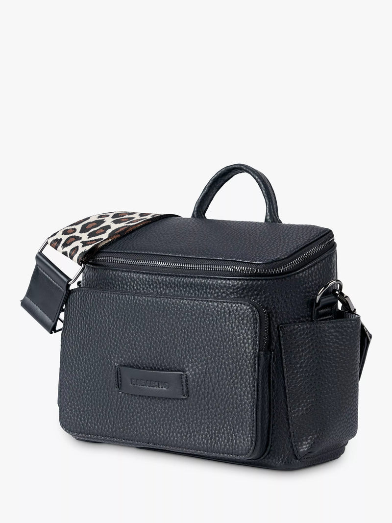 BabaBing Isla Vegan Leather Changing Bag Black - British product