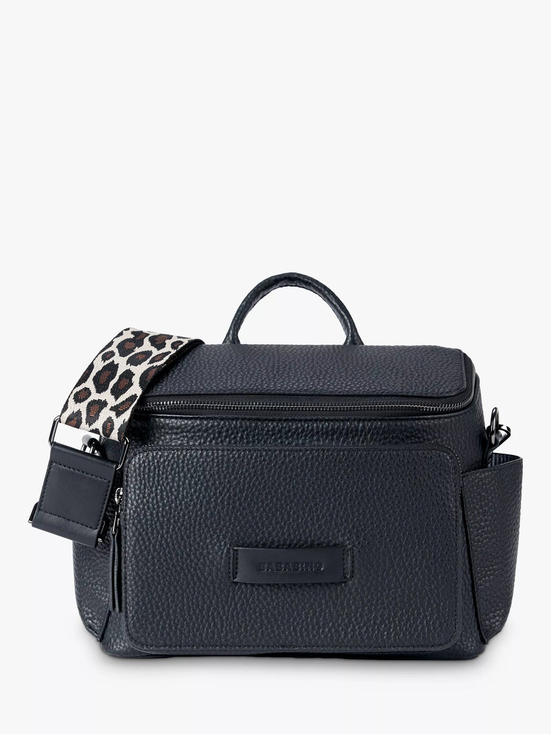 BabaBing Isla Vegan Leather Changing Bag Black - British product