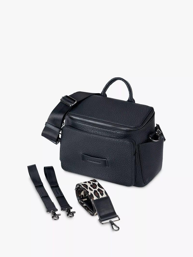 BabaBing Isla Vegan Leather Changing Bag Black - British product