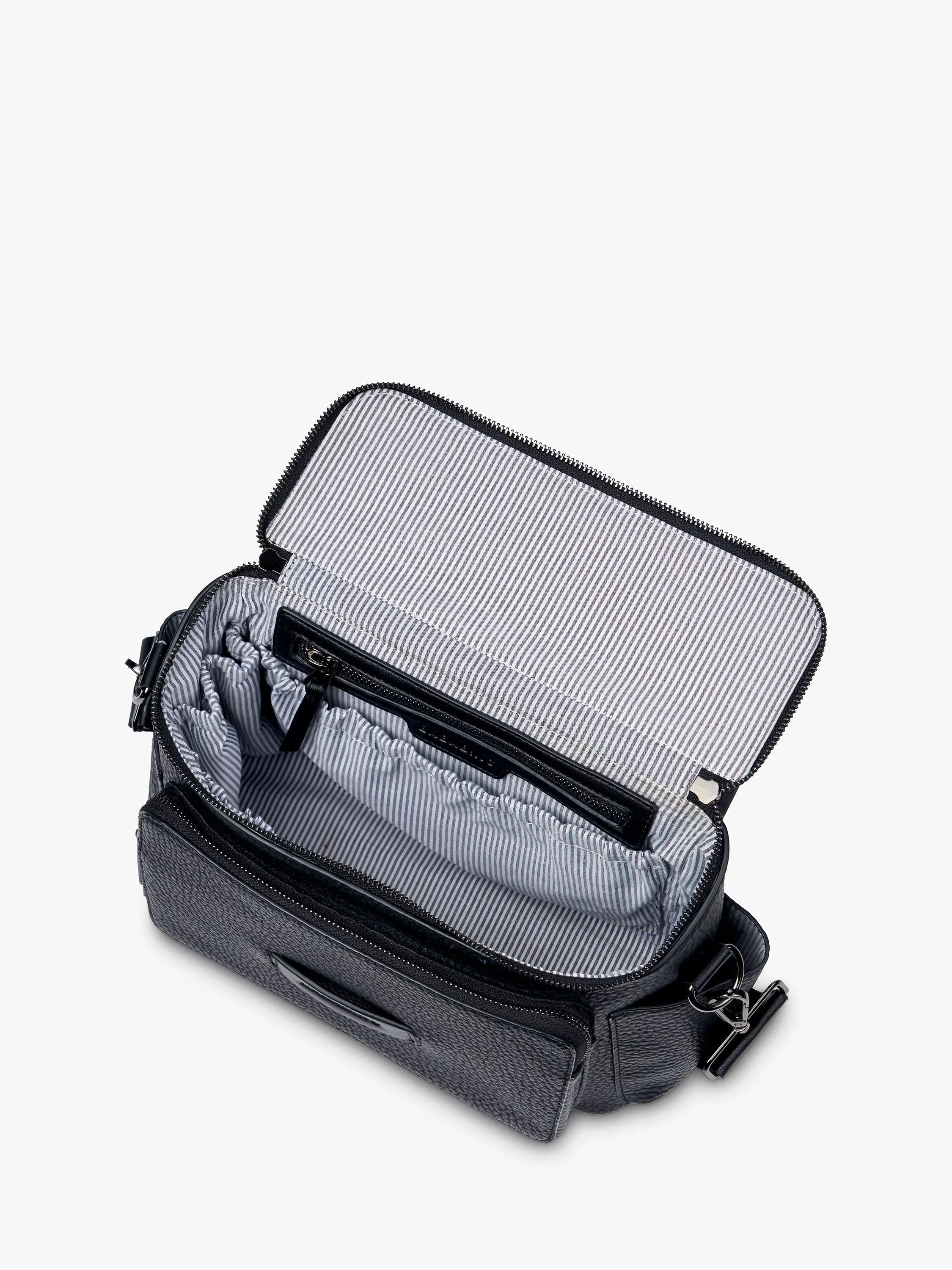 BabaBing Isla Vegan Leather Changing Bag Black - British product