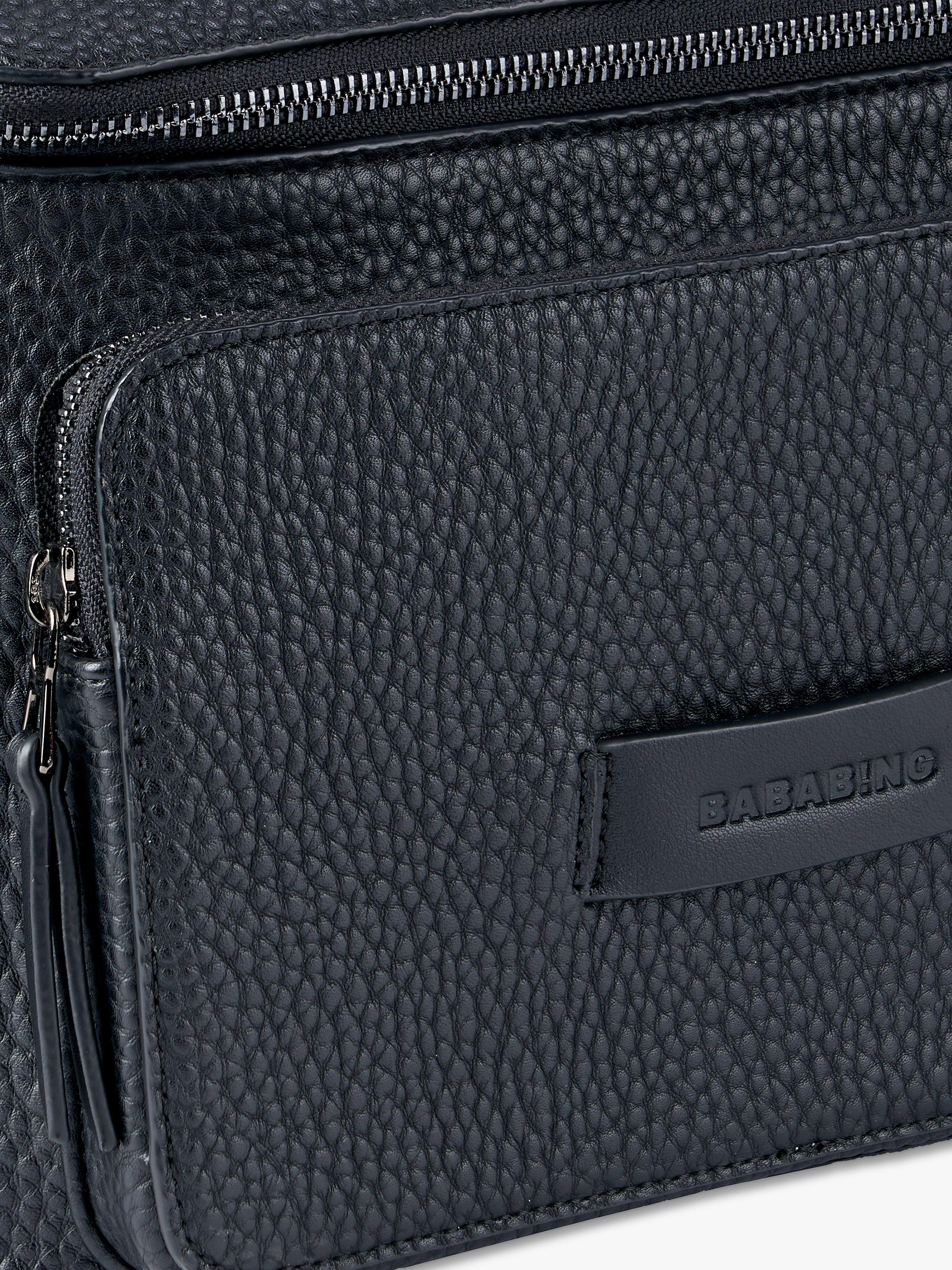 BabaBing Isla Vegan Leather Changing Bag Black - British product