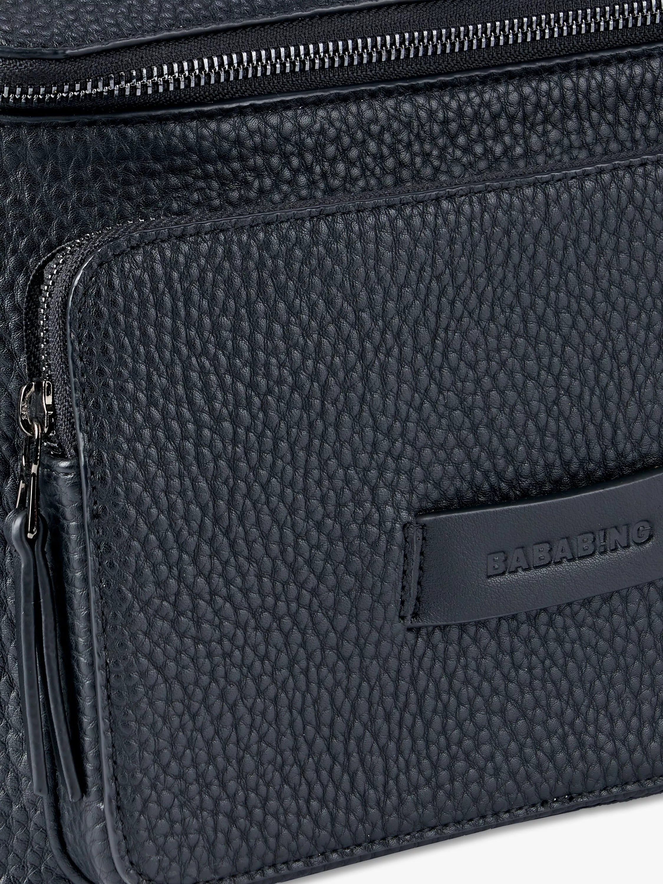 BabaBing Isla Vegan Leather Changing Bag Black - British product