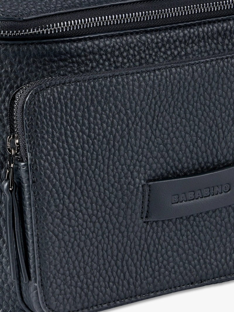 BabaBing Isla Vegan Leather Changing Bag Black - British product