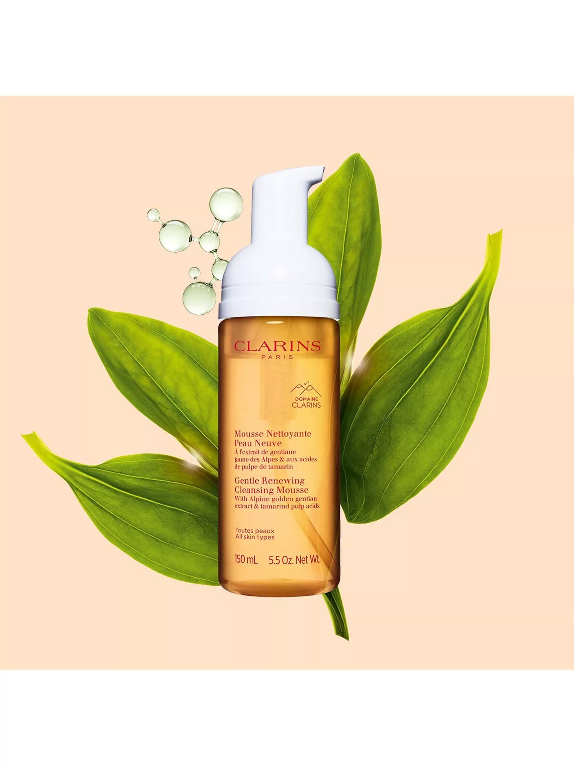 Clarins Gentle Renewing Cleansing Mousse 150ml - British product