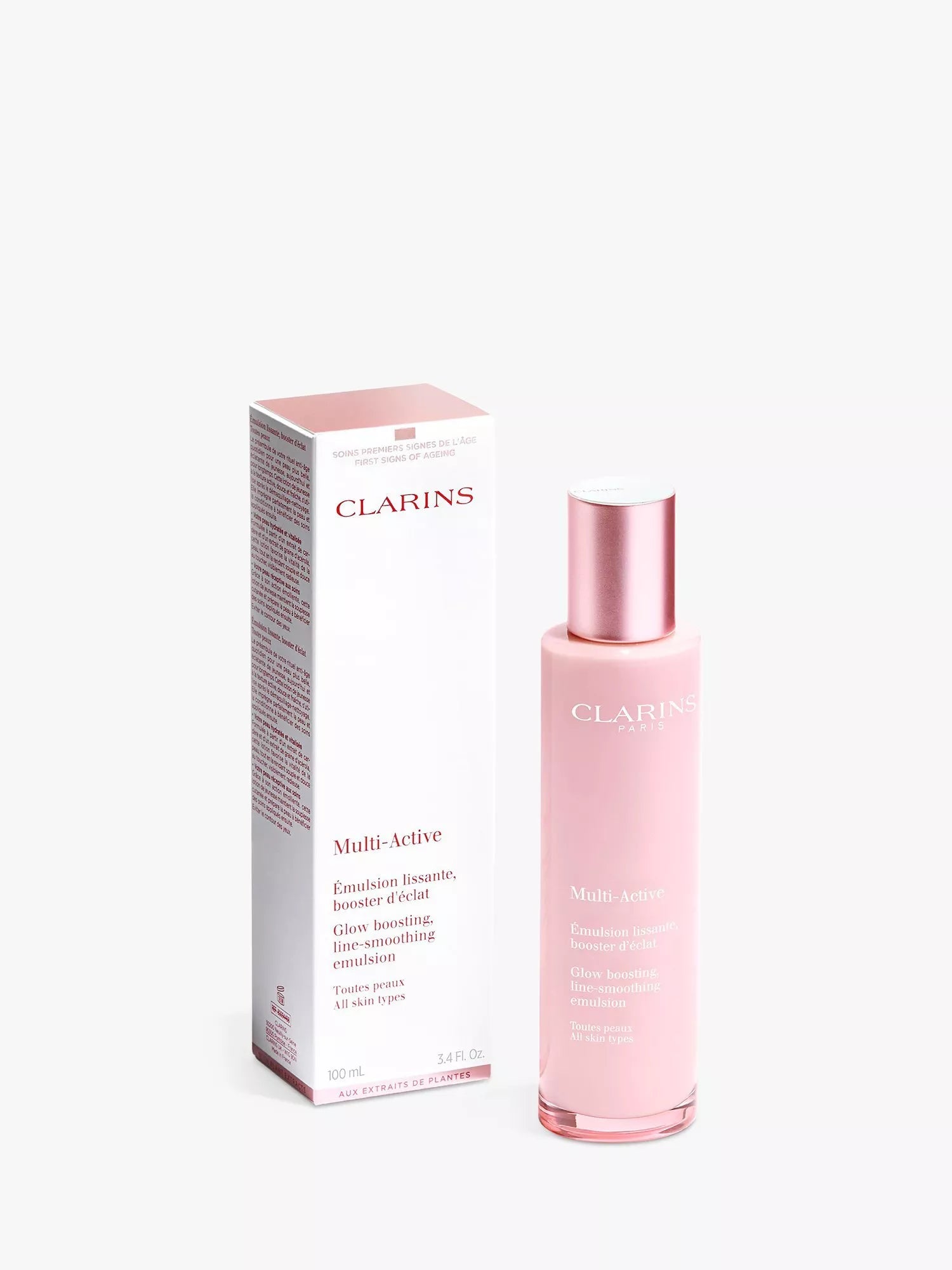 Clarins Multi-Active Emulsion 100ml skincare product, UK version