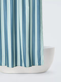 John Lewis double stripe navy shower curtain 180x180cm - British product