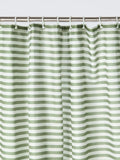 John Lewis green horizontal stripe shower curtain 180x180cm, UK version