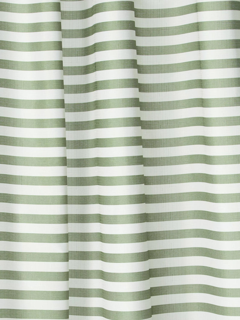 John Lewis green horizontal stripe shower curtain 180x180cm, UK version