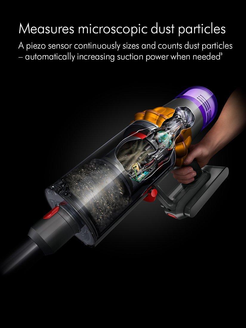 Dyson cordless vacuum cleaner V15 Detect Absolute in yellow and nickel - British product
