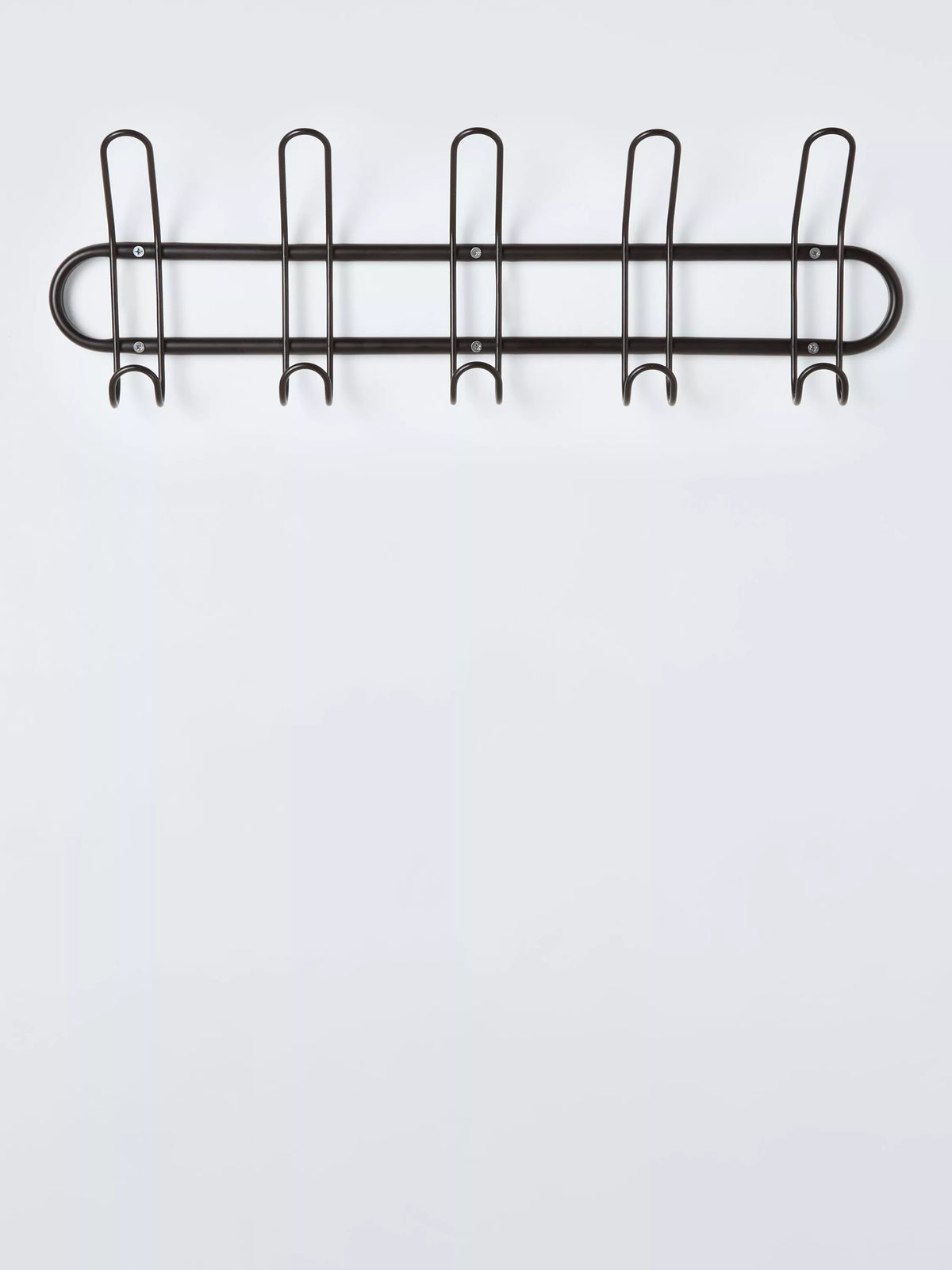 رف خطافات معدني جون لويس 5 أسود، مستورد من المملكة المتحدة