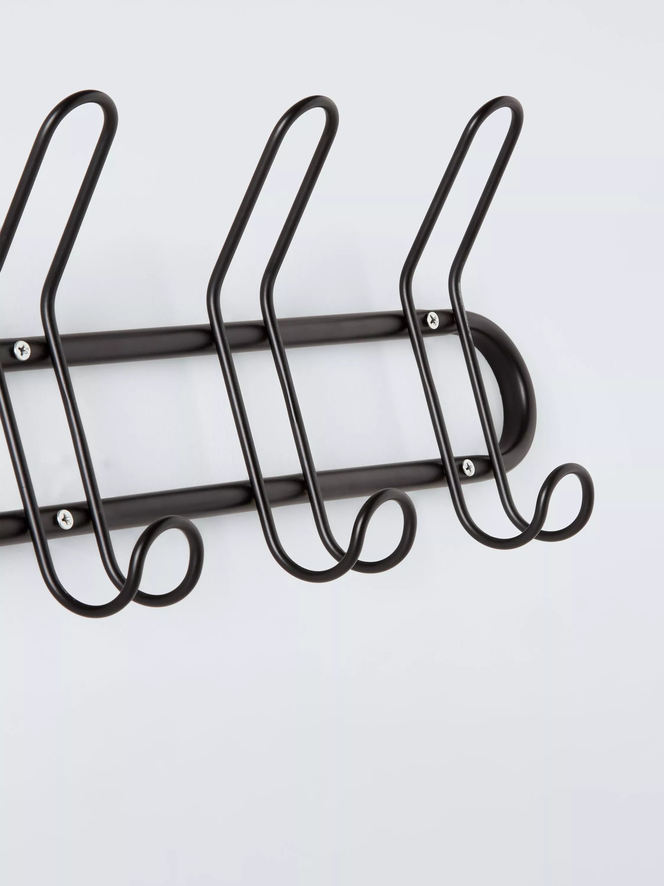 John Lewis metal 5 hook rack black, imported from the UK